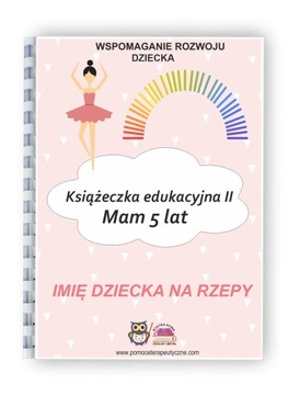 Książeczka edukacyjna Mam 5 lat dla dziewczynki