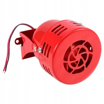 SYRENA ALARMOWA GŁOŚNA 12V 110DB CZERWONY