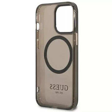 Чехол Guess GUHMP13LHTCMK для iPhone 13 Pro / 13, жесткий футляр 6,1 дюйма, золотой контур