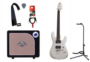 GITARA ELEKTRYCZNA + WZMACNIACZ 15W KABEL ZESTAW