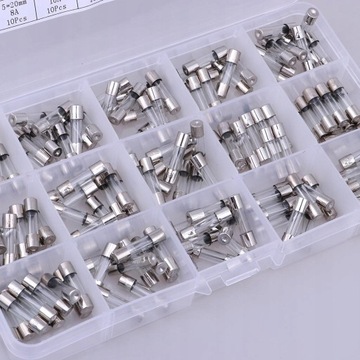 Стеклянные предохранители, 150. 5x20 мм 250 В 0,1 А-20 А
