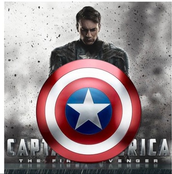 METALOWA TARCZA KAPITAN AMERYKA COSPLEY AVENGE 1:1