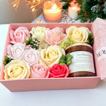 Мыло Flower Box цветы в коробке ПОДАРОК ​​ко Дню матери
