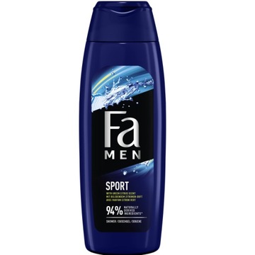 Fa Men Żel pod Prysznic Active Sport Cytrus Formuła 2w1dla Mężczyzn 400ml