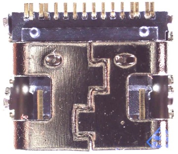 Gniazdo usb typ C montażowe PCB SMD 16pin THT