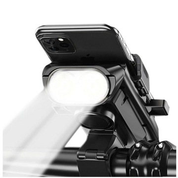 Велосипедный держатель для телефона 4в1 со светодиодной подсветкой, велосипедный звонок Powerbank 3000