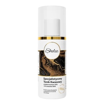 SHELEE NATURALNY TONIK Z KWASAMI AHA DO TWARZY 150ML NAWILŻA ZŁUSZCZA