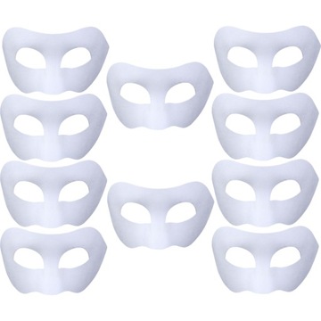 10×Maska Therian Na Twarz Dla Halloween DIY Najlepsza Jakość karnawałowy