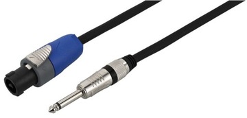 Monacor MSCN-8050 SW kabel głośnikowy speakon-jack