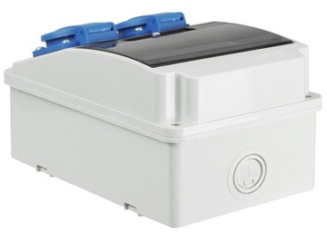 СТРОИТЕЛЬНЫЙ САДОВЫЙ РАСПРЕДЕЛИТЕЛЬНЫЙ ЩИТ ЗАЩИЩЕННЫЙ 2*GS ERBETKA 2X230V