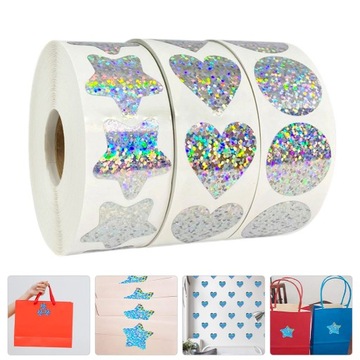 Наклейка Star Award Наклейки в виде сердца и круга, 3 рулона