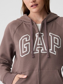 GAP Bluza rozpinana z logo brązowy