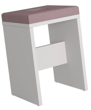 TABORET TAPICEROWANY SIEDZISKO DO TOALETKI RÓŻOWY