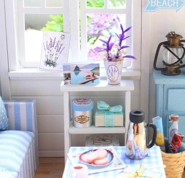 DOMEK DLA LALEK DREWNIANY DO ZŁOŻENIA DIY POKÓJ