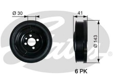 KOLO ŘEMENICE KLIKOVÉ HŘÍDELE SKODA FABIA I MK1 1.4 II MK2 ROOMSTER