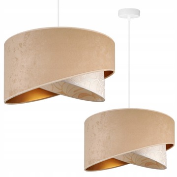 Lampa Sufitowa Wisząca Nowoczesna Abażur Skos