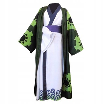 STRÓJ KOSTIUM ANIME ONE PIECE ZORO COSPLAY KIMONO
