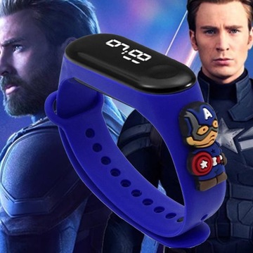 LED СМАРТ-ЧАСЫ ДЛЯ ДЕТЕЙ «КАПИТАН АМЕРИКА» – ОБРАЗОВАТЕЛЬНЫЙ ПОДАРОК