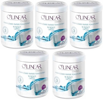 Туалетная бумага увлажненная в рулоне - тюбик OLinear.