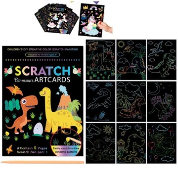 Игра со скретчами, раскраска со скретчами, Magic Scratch