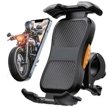 ВЕЛОСИПЕДНЫЙ ДЕРЖАТЕЛЬ ТЕЛЕФОНА ДЛЯ ВЕЛОСИПЕДА, МОТОЦИКЛА, СКРУЧЕННЫЙ, АНТИВИШОКОВЫЙ, 360°