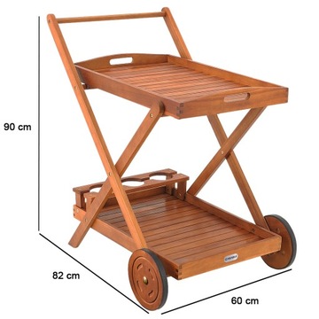 DEUBA SERVICE CARRY ACACIA WOOD GARDEN БАР