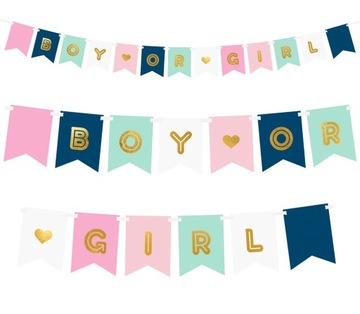 BANER GIRLANDA BABY SHOWER-175CM-5046