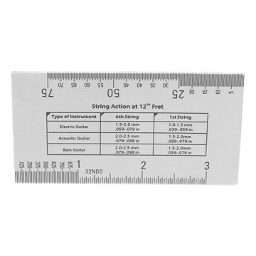 Измеритель действия струны Многофункциональная линейка для