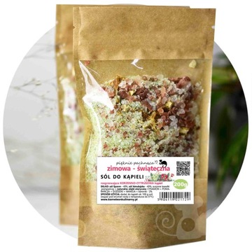 zimowa ŚWIĄTECZNA SÓL DO KĄPIELI korzenna 200g