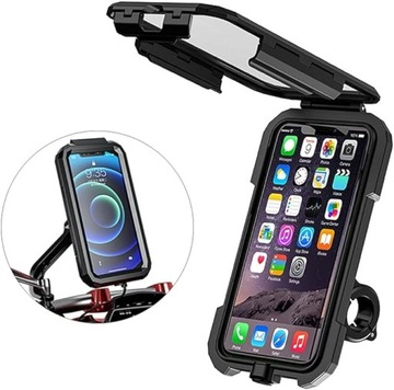 UCHWYT NA TELEFON MOTOCYKLOWY UNIWERSALNY WODOODPORNY ROZMIAR L