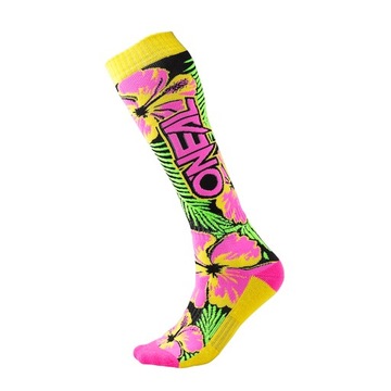 Skarpety O'Neal Pro MX Island pink/green/yellow
