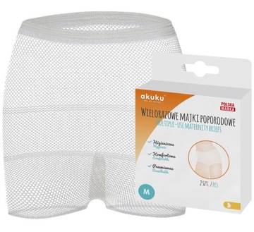 AKUKU MAJTKI POPORODOWE WIELORAZOWE 2 szt. M