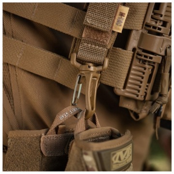 СТРУНА С КАРАБИНОМ MOLLE VELCRO M-TAC COYOTE