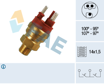 FAE 38120 PŘEPÍNAČ TERMICKÝ VENTILÁTOR CHLADIČŮ