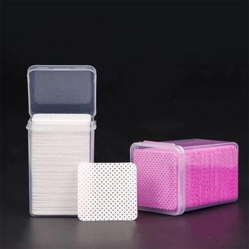 Ватные диски БЕЗПЫЛЫЕ ПЕРФОРИРОВАННЫЕ косметические подушечки в контейнере, коробка 200 шт.