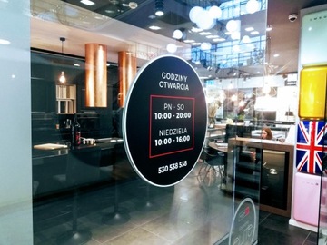 Наклейки рекламные водостойкие глянцевые 5х8см 100 шт.