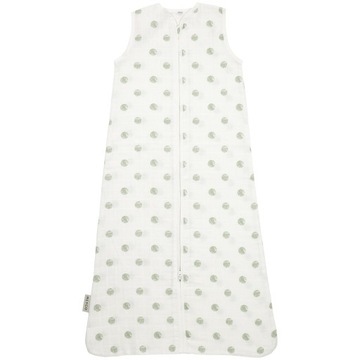 Meyco Baby Dots śpiworek dla niemowląt - muslinowy - soft green - 110cm