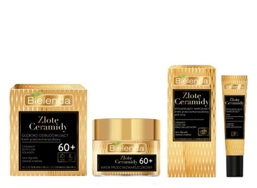 BIELENDA ZŁOTE CERAMIDY ZESTAW 60+ KREM D/N 50ml + k/OCZY 15ml