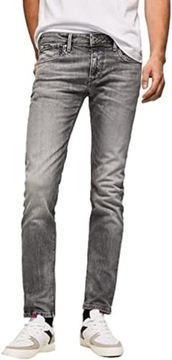 Pepe Jeans Męskie dżinsy Hatch Slim Fit, Szary