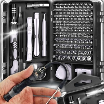 ZESTAW MINI ŚRUBOKRĘTÓW PODRĘCZNY KOMPLET NARZĘDZI PRECYZYJNE TORX 115w1