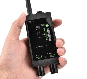 WYKRYWACZ PODSŁUCHÓW I KAMER GSM GPS UKRYTYCH LOKALIZATORÓW DETEKTOR WIFI