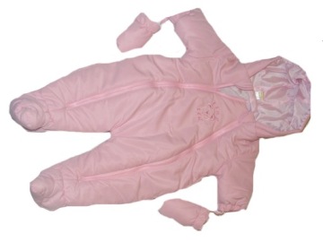 Kombinezon dla dziewczynki Różowy ZIMA 3-6 m 68