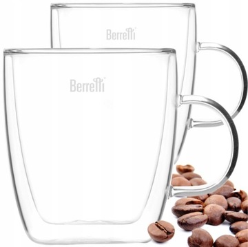 Berretti Tazza Zestaw 2 szklanek 420 ml podwójna