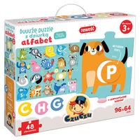 CZUCZU DUUUŻE PUZZLE Z DZIURKĄ ALFABET 3+