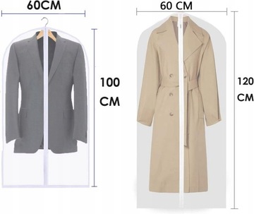 БОЛЬШОЙ ЧЕХОЛ ДЛЯ ОДЕЖДЫ КОСТЮМ ПАЛЬТО РУБАШКА