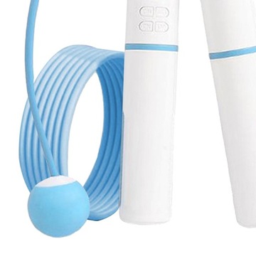 Цифровая скакалка с подшипником, беспроводная, синяя