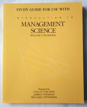 Study guide for use with Introduction to Management Science - Stevenson