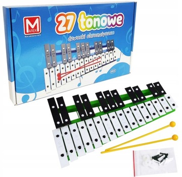 Хроматические тарелки-колокольчики, 27 тонов. Инструмент для детей, польский продукт.