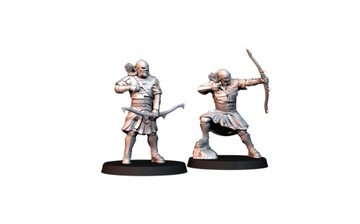 Outriders Blood Handed Orcs with Bows - x4 LOTR