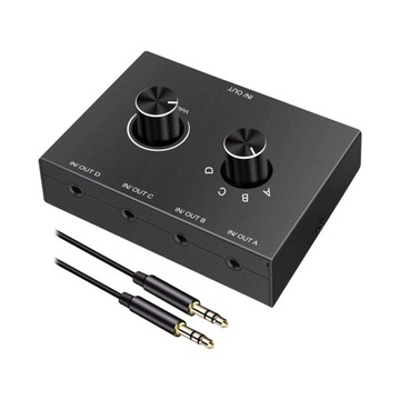 Przełącznik audio 3,5 mm Selektor stereo AUX Audio